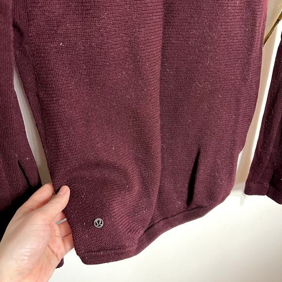 Lululemon Maroon Crew Neck Sweater - Picture 4 of 5